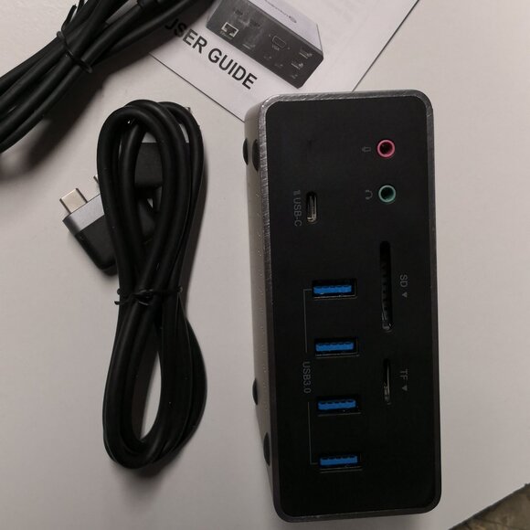 UtechSmart 19 in 1 Quadruple Display Laptop USB C Docking Station
